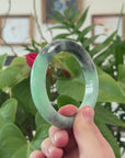Baikalla Natural Jadeite Jade Bangle Bracelet (60 mm) 