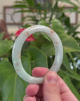 Baikalla Green "SaJin" Gold Dust Jadeite Jade Bangle Bracelet (54.3 mm) 