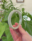 Baikalla Natural Light Green Jadeite Jade Bangle Bracelet (66.3mm) 
