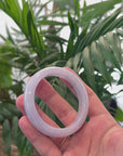 Baikalla Icy Lavender Jadeite Jade Bangle Bracelet (53mm) 