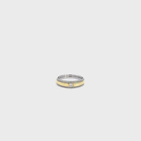 Baikalla™ 18k Two Tone Diamond Wedding Ring