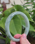 Baikalla Natural Blue-Green Jadeite Jade Bangle Bracelet ( 66.7 mm ) 