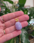 Baikalla 18K Yellow Gold "PiXiu" Natural Lavender Jadeite Jade Pendant