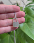 Baikalla Genuine Ice Yellow Jadeite Jade Lock Necklace Pendant
