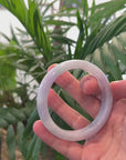 Baikalla Lavender Jadeite Jade Bangle Bracelet (59.6mm) 