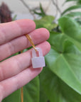 Baikalla Lavender Jadeite Jade Lock Necklace Pendant