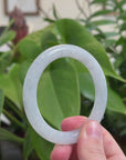 Natural Burmese Ice Jadeite Jade Bangle Bracelet (54.1 mm) 