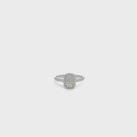 Baikalla 14k White Gold Diamond Cluster Engagement Ring