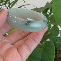 Burmese High Ice Blue-green Jade Jadeite Bangle Bracelet (57.66mm) ( Collectibles )T078