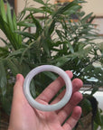 Baikalla Light Green & Lavender "Traditional Full-Round" Jadeite Jade Bangle Bracelet (57.2mm) 