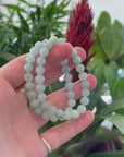 Genuine Jadeite Jade Round Green Beads Bracelet (8.5mm)