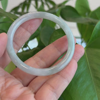 Baikalla "Petite" Natural Burmese Blue-green Jadeite Jade Bangle Bracelet (54.48 mm) #T100