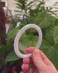 Baikalla Natural Jadeite Jade Bangle Bracelet (58.3mm) 
