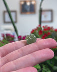 Baikalla Natural Green Jadeite Jade Chubby Horse Pendant