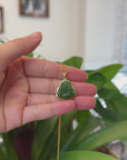 Baikalla™ "Laughing Buddha" Gold Plated Nephrite Jade Necklace Pendant