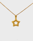 24k Gold Star Pendant Necklace