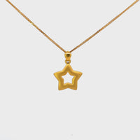 24k Gold Star Pendant Necklace