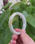 Baikalla Natural Yellow Jadeite Jade Bangle Bracelet (54.2 mm) 