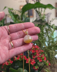 Baikalla "Bao" 18K Yellow Gold White & Yellow Jadeite Jade Pendant