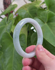 Baikalla Natural Green Jadeite Jade Bangle Bracelet (58.7 mm) 