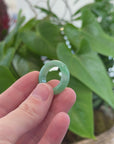 Baikalla Apple-Green Burmese Jadeite Jade Traditional Ring 