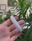 Baikalla "Half Round"  Lavender Natural Jadeite Jade Bangle (54.9mm) 