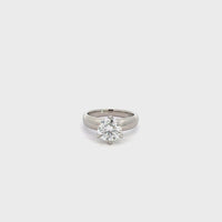 Baikalla™ Platinum Moissanite Wedding Ring
