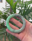 Baikalla Vibrant Green & WuJi Jadeite Jade Bangle Bracelet (57.6mm) 