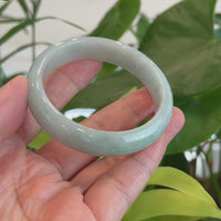 Baikalla Classic Green Natural Jadeite Jade Bangle (56.62 mm )#T139