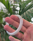 Baikalla Lavender with Specks of SaJin "Golden Dust" Jadeite Jade Bangle Bracelet (55.4mm) 