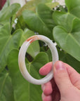 Baikalla Natural Yellow Jadeite Jade Bangle Bracelet (54.1 mm) 