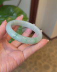 Live " Natural Green Flower Jadeite Jade Bangle" (Live Pick) (03/29/25)