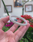 Baikalla Natural Light Green Jadeite Jade "Petite Oval" Bangle (53.1mm) 