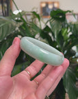 High Quality Natural Green Jadeite Jade Bangle Bracelet (57.1mm) 