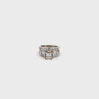 Baikalla Platinum Princess Cut Diamond Engagement Ring Set