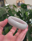 Baikalla Natural Light Green Jadeite Bracelet Jade Oval Bangle (57.6 mm) 