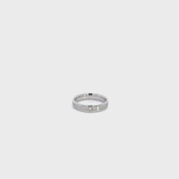 Baikalla 18k White Gold Wedding Diamond Band Ring