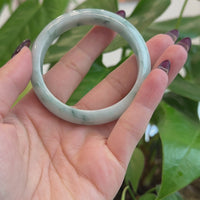 Burmese Blue-Green Jade Jadeite Bangle Bracelet (55.72 mm) T192