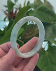 Baikalla Natural Burmese Green Jadeite Jade Bangle Bracelet (66.13mm) 