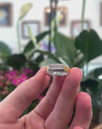 Baikalla Natural Icy Jadeite Jade 18kwy Gold Bar Ring W/ Natural Diamonds 