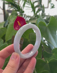 Baikalla Genuine Lavender Jadeite Jade Bangle Bracelet (56.7 mm) 