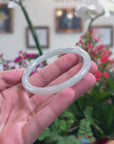 Baikalla Natural Jadeite Jade "Petite Traditional Round" Bangle Bracelet (57.4mm) 