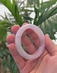 Baikalla Icy Lavender Jadeite Jade Bangle Bracelet (51.9mm) 