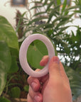 Baikalla Natural Light Lavender Jadeite Jade Bangle Bracelet (57.8mm) 