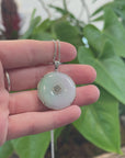 Genuine Lavender Jadeite Jade KouKou Pendant