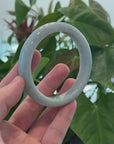Baikalla Natural Burmese Green Jadeite Jade Bangle Bracelet (62.26mm) 
