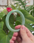 Baikalla Natural Jadeite Jade Bangle Bracelet (55 mm) 