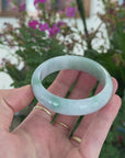 Baikalla "Classic Bangle" Green Natural Burmese Jadeite Jade Bangle (52.63mm) 