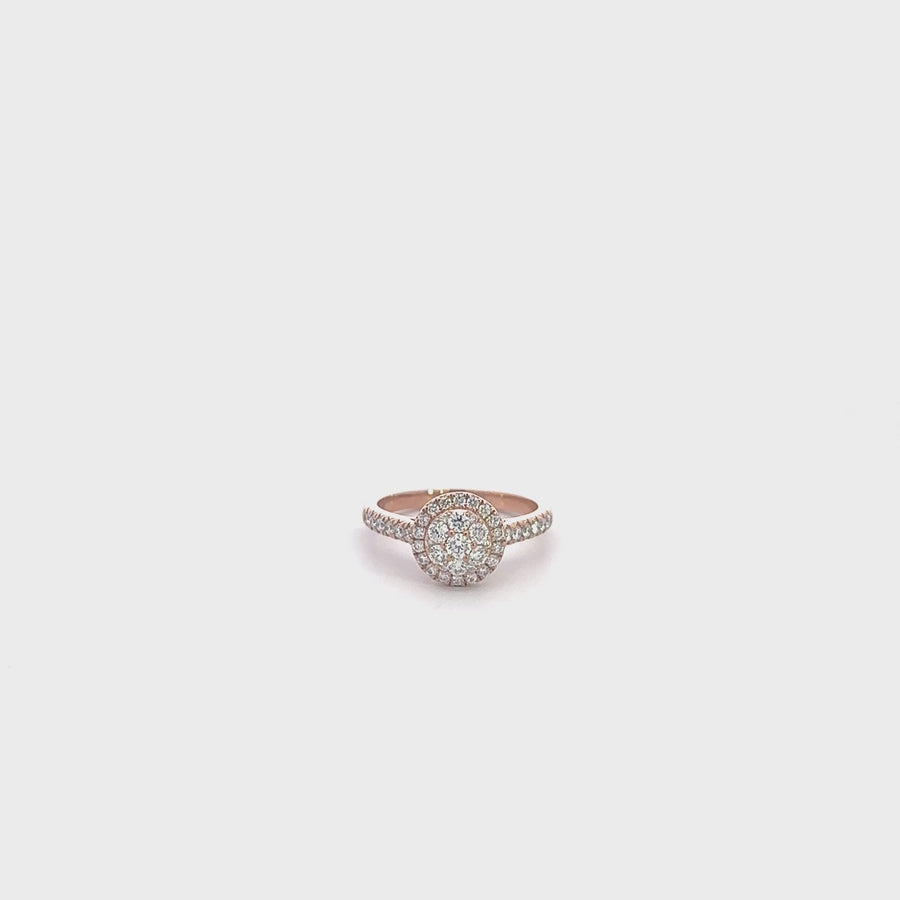 Baikalla 14k Rose Gold Diamond Engagement Ring
