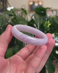 Baikalla Natural Light Lavender Jadeite Jade Oval Bangle (52.3mm) 